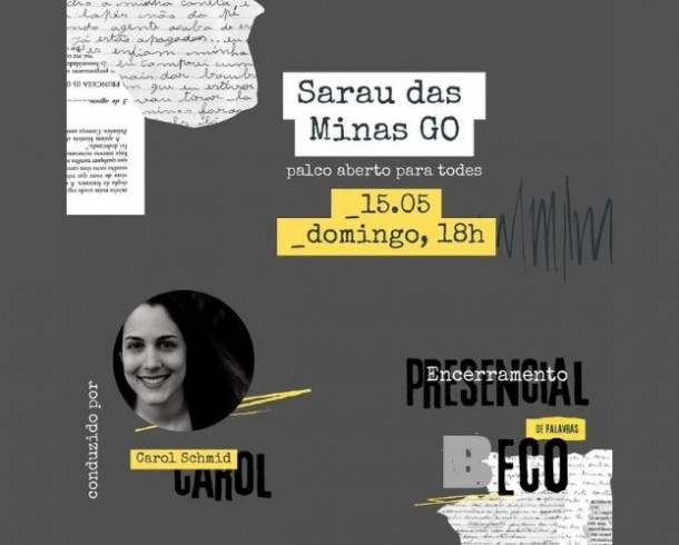 Sarau das Minas se apresenta no projeto “Beco de Palavras”